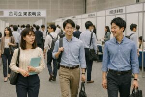 合同企業説明会の様子