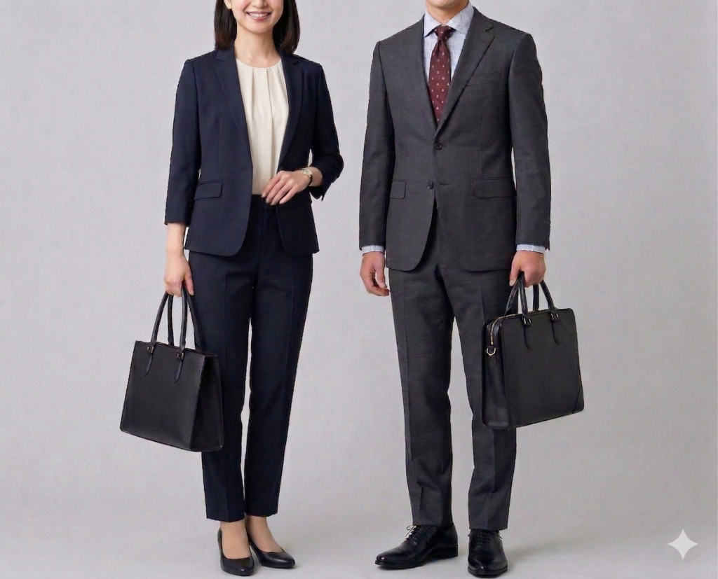 スーツスタイルのイメージ例