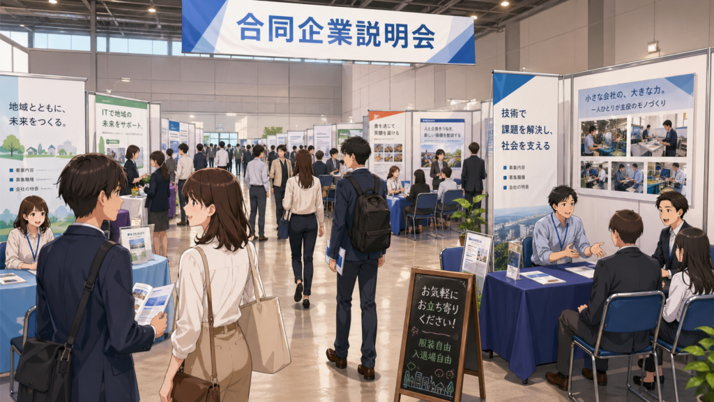 合同企業説明会の様子