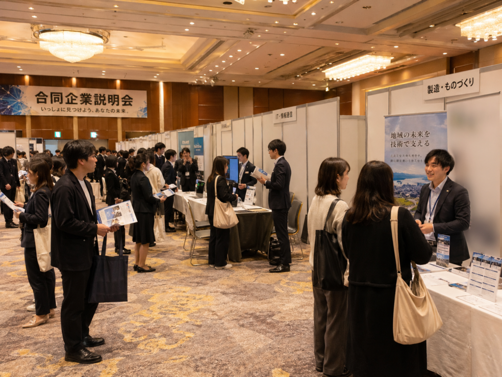 合同企業説明会の様子