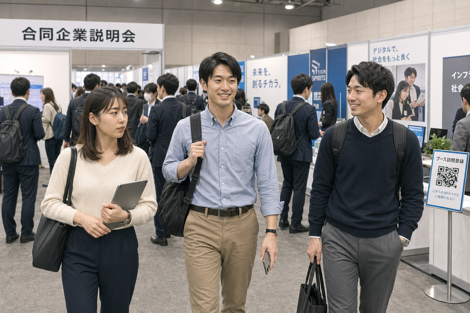 合同企業説明会の様子
