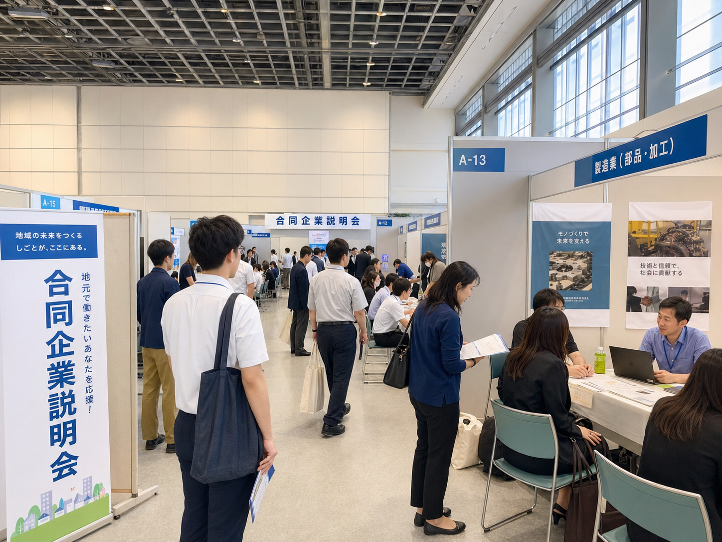 合同企業説明会の様子