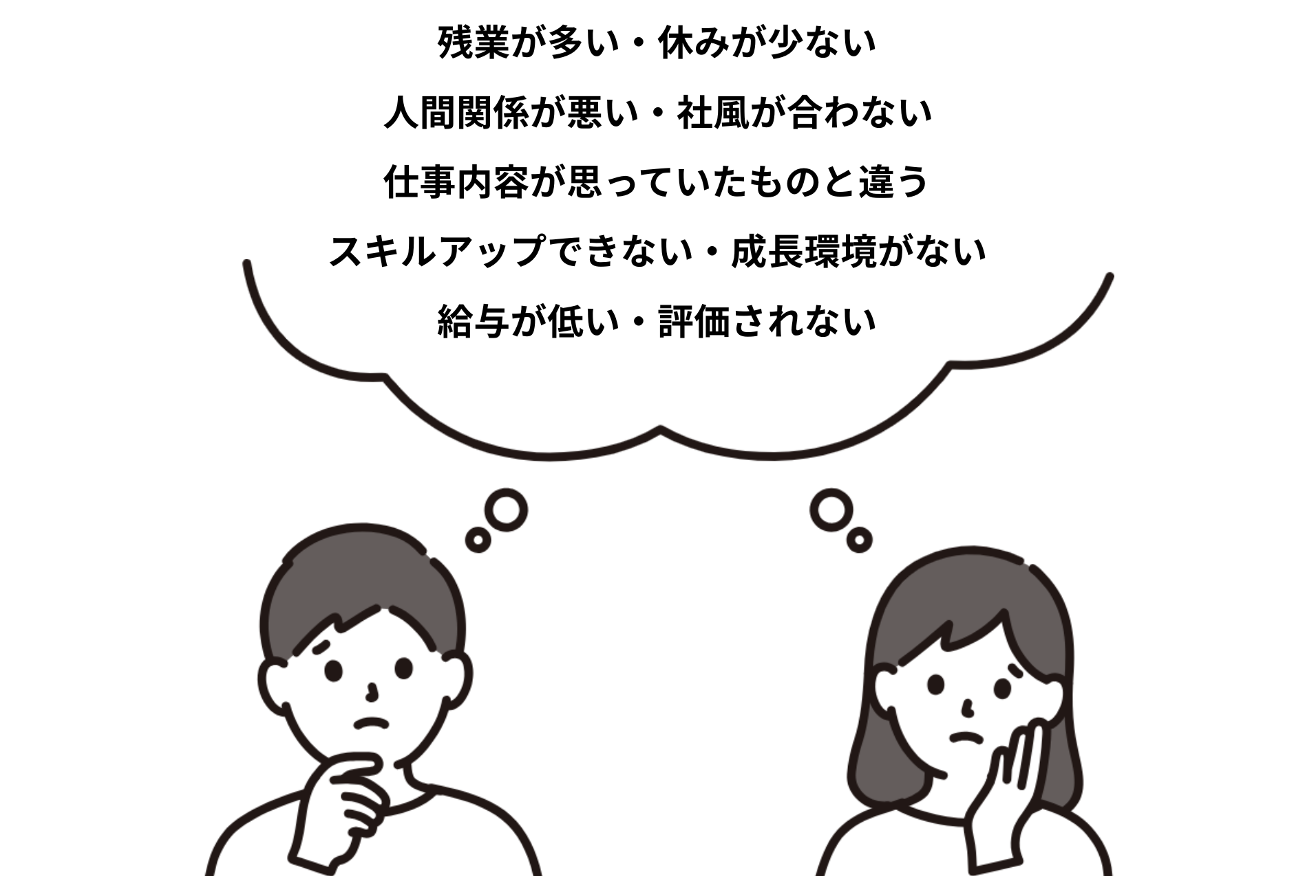 代表的な転職理由