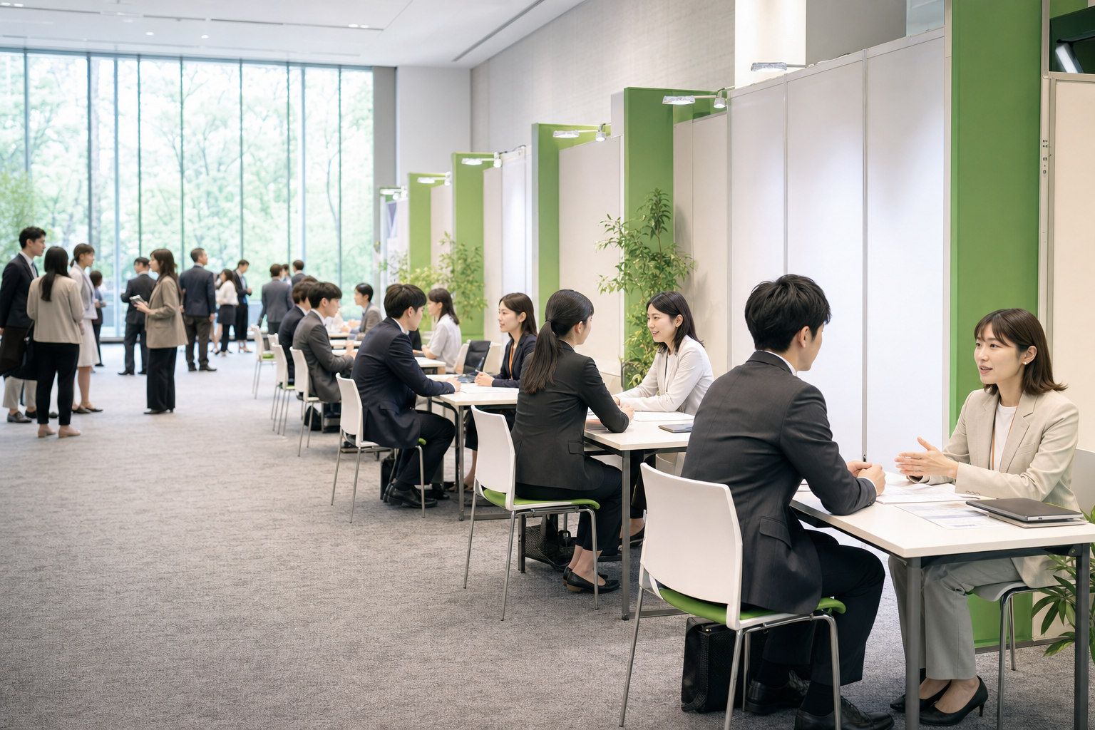 合同企業説明会の様子