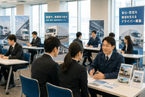 運送系の企業説明会の様子