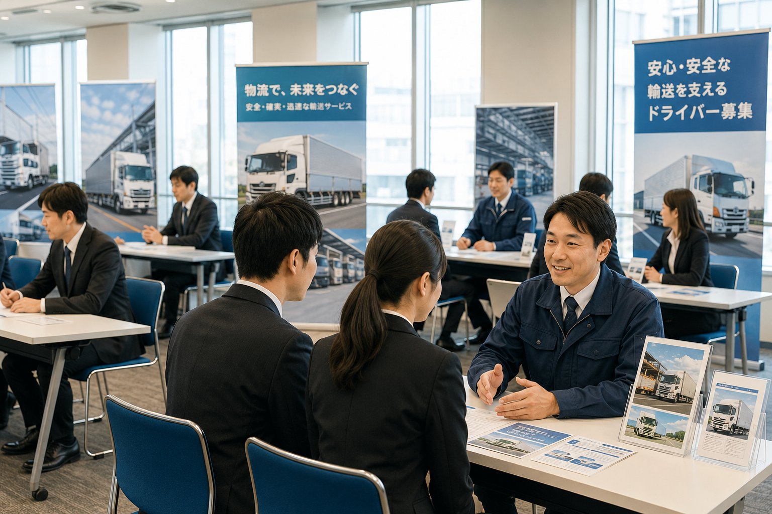 運送系の企業説明会の様子