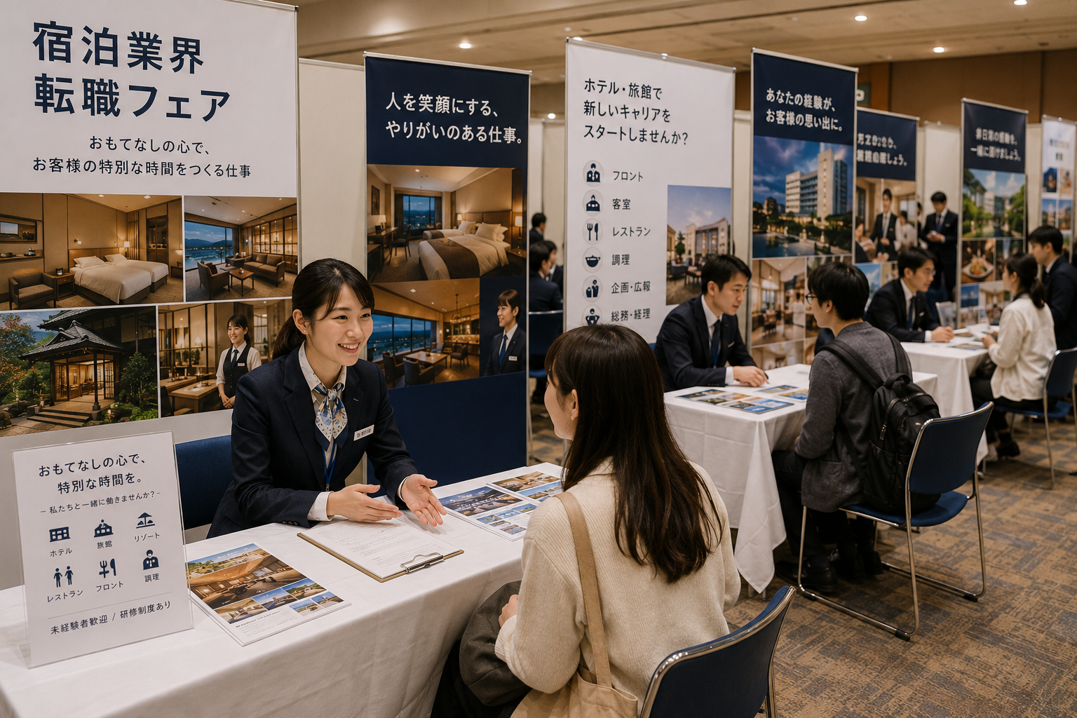 宿泊業界の転職イベントの様子