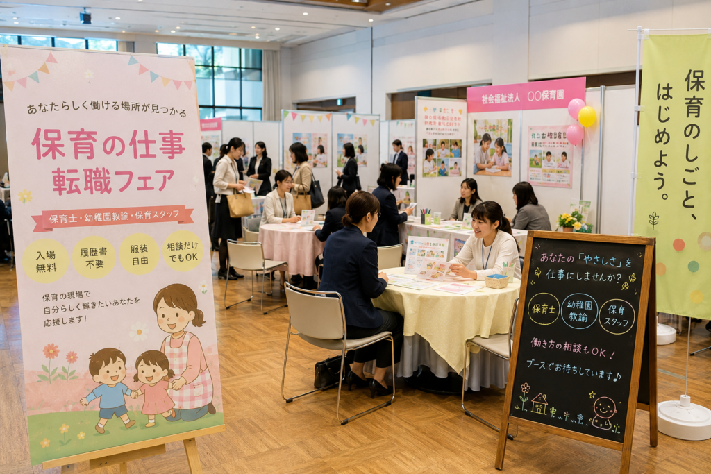 保育分野の転職イベントの様子
