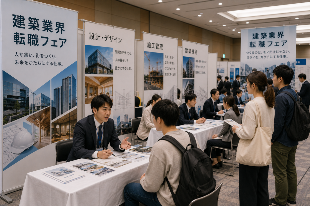 建築業界の転職イベントの様子