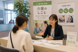 介護職の転職イベントの様子
