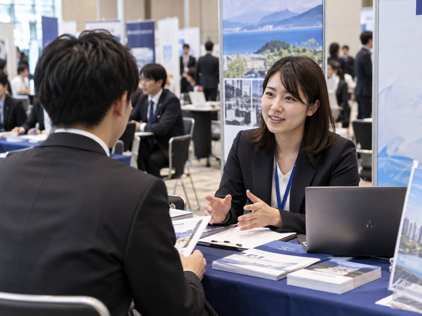 合同企業説明会の様子